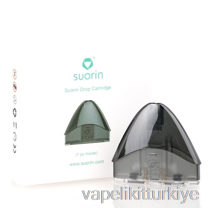 Vape Türkiye Suorin Drop Yedek Pod Kartuşları Beşli Paket - Siyah